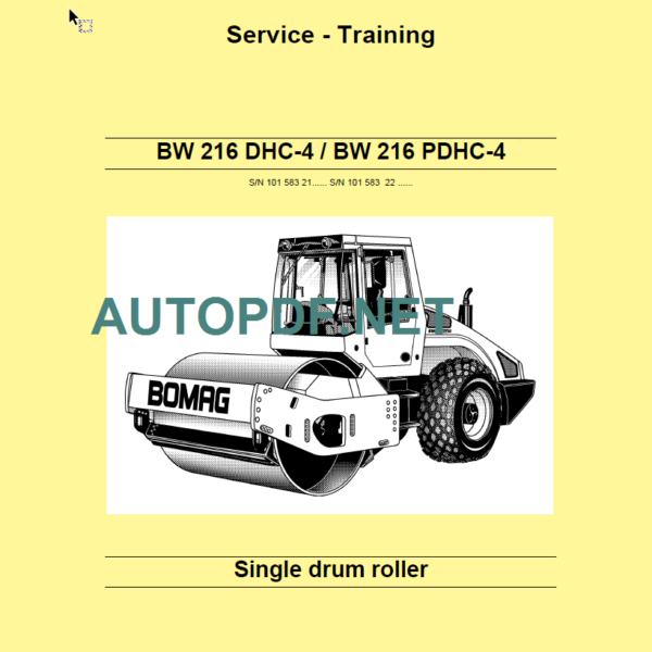 BW 216 PDHC-4 Service Training