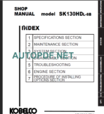 SK130HDL-8B SHOP MANUAL