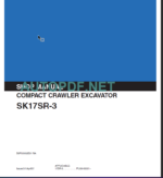 SK17SR-3 SHOP MANUAL 2007