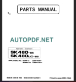 SK480-6S-SK480LC-6S PARTS MANUAL