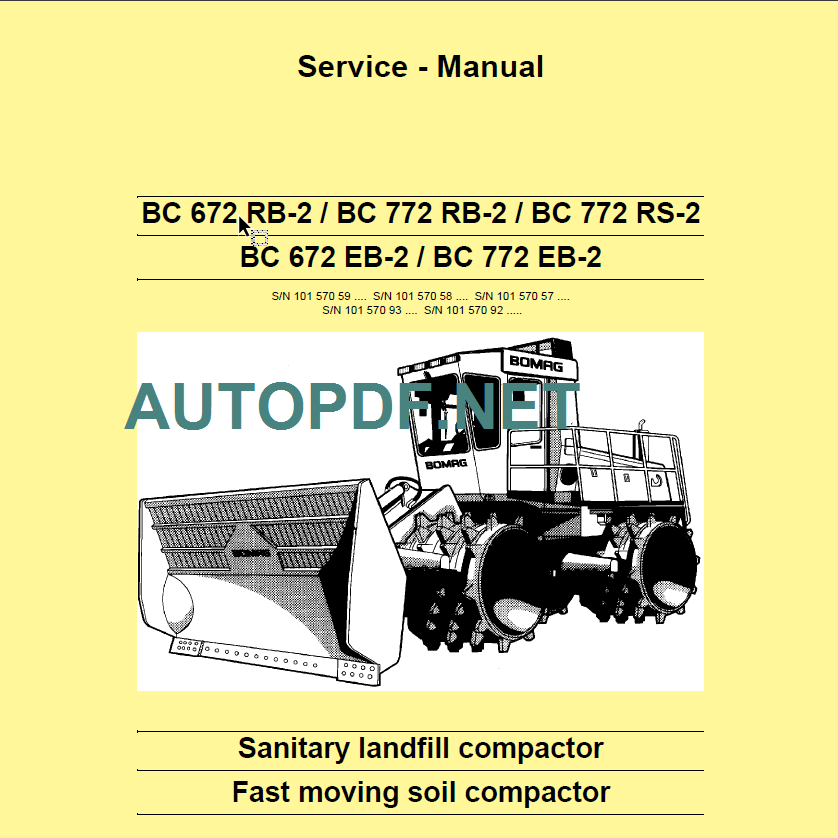 BC 772 RS EB RB-2 Service Manual