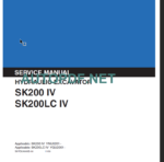 SK200 IV-SK200LC IV SHOP MANUAL