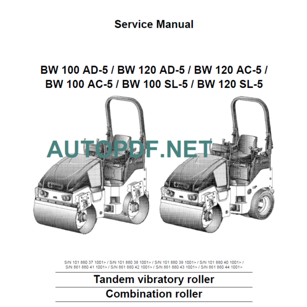 BW 100 AD-AC-SL-5 Service Manual