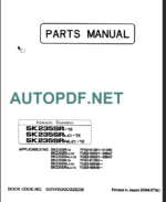 SK235SR-1E-SK235SRLC-1E-SK235SRNLC-1E PARTS MANUAL