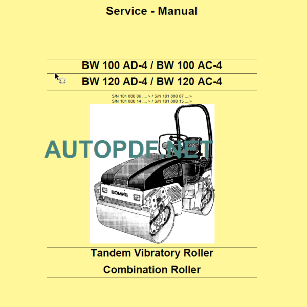 BW 120 AD AC-4 Service Manual 2012