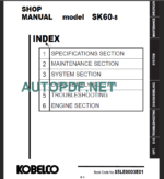 SK60-8 SHOP MANUAL