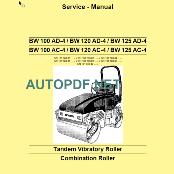 BW 120 AD-AC-SL-5 Service Manual