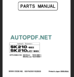 SK210-6ES-SK210LC-6ES PARTS MANUAL