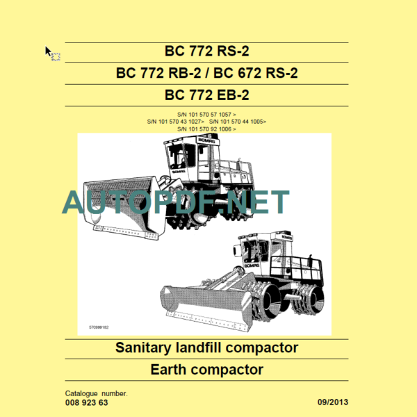 BC 772 EB RB RS-2 Service Manual