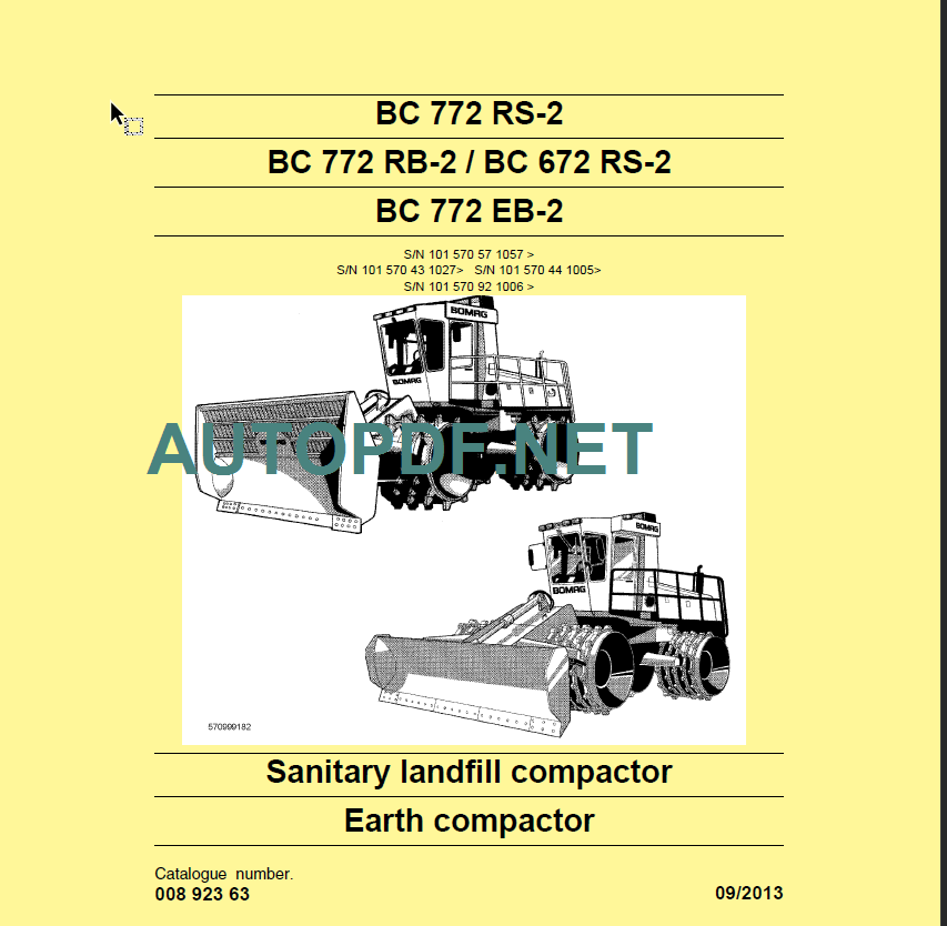 BC 772 EB RB RS-2 Service Manual