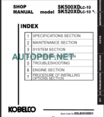 SK520XDLC-10 SHOP MANUAL