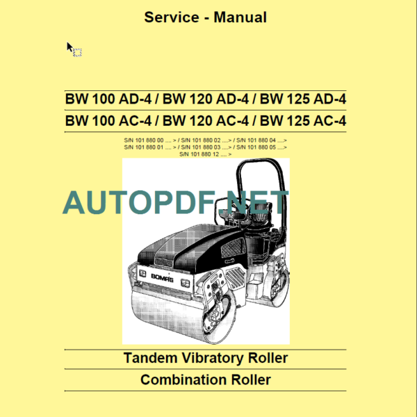 BW 100 AD-AC-4 Service Manual