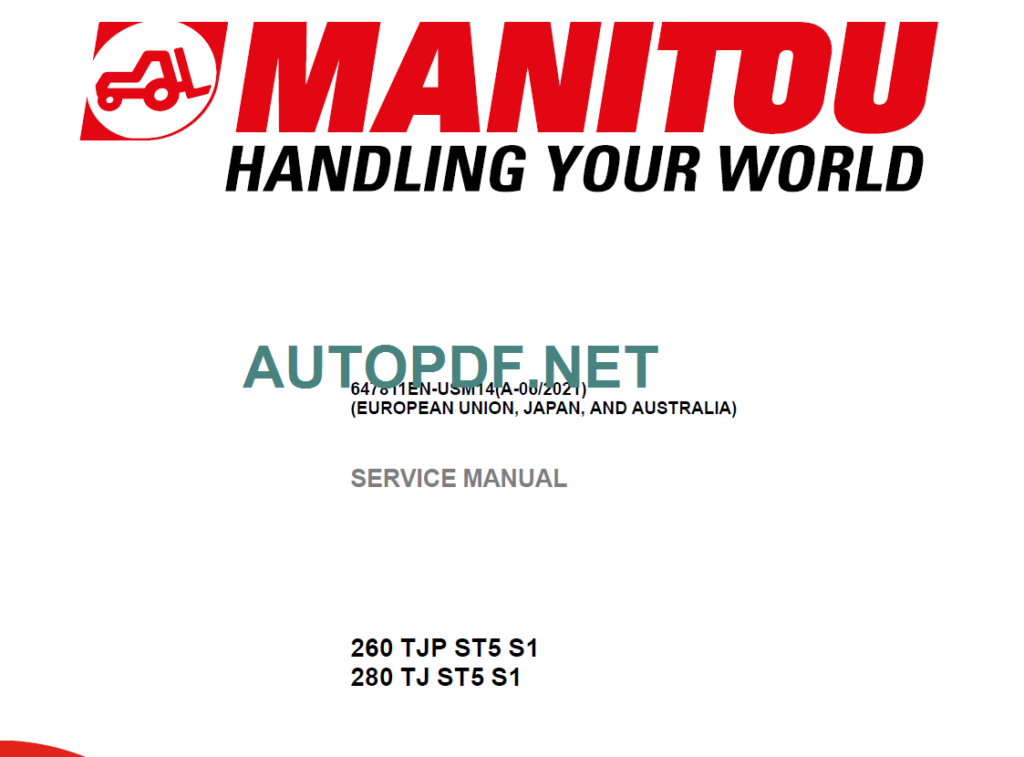 280 TJ ST5 S1 SERVICE MANUAL