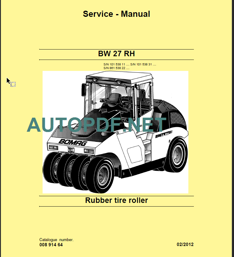 BW 27 RH Service Manual
