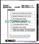 SK330LC-6E-SK330NLC-6E SERVICE MANUAL