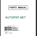 SK100-SK100L MARK V PARTS MANUAL