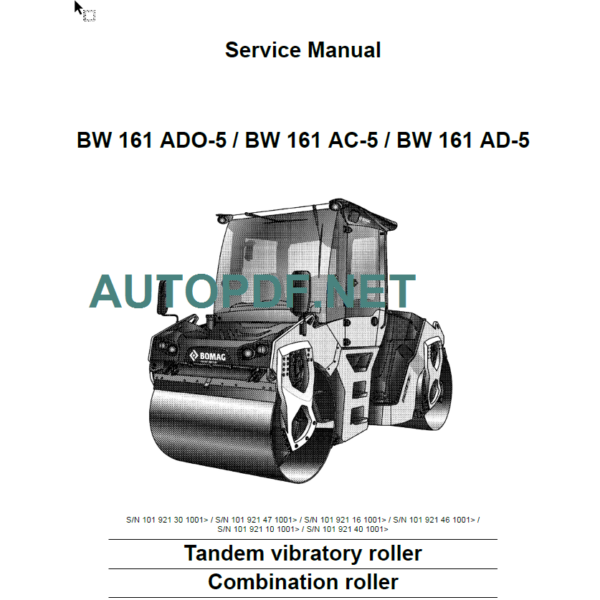 BW 161 ADO-5 Service Manual