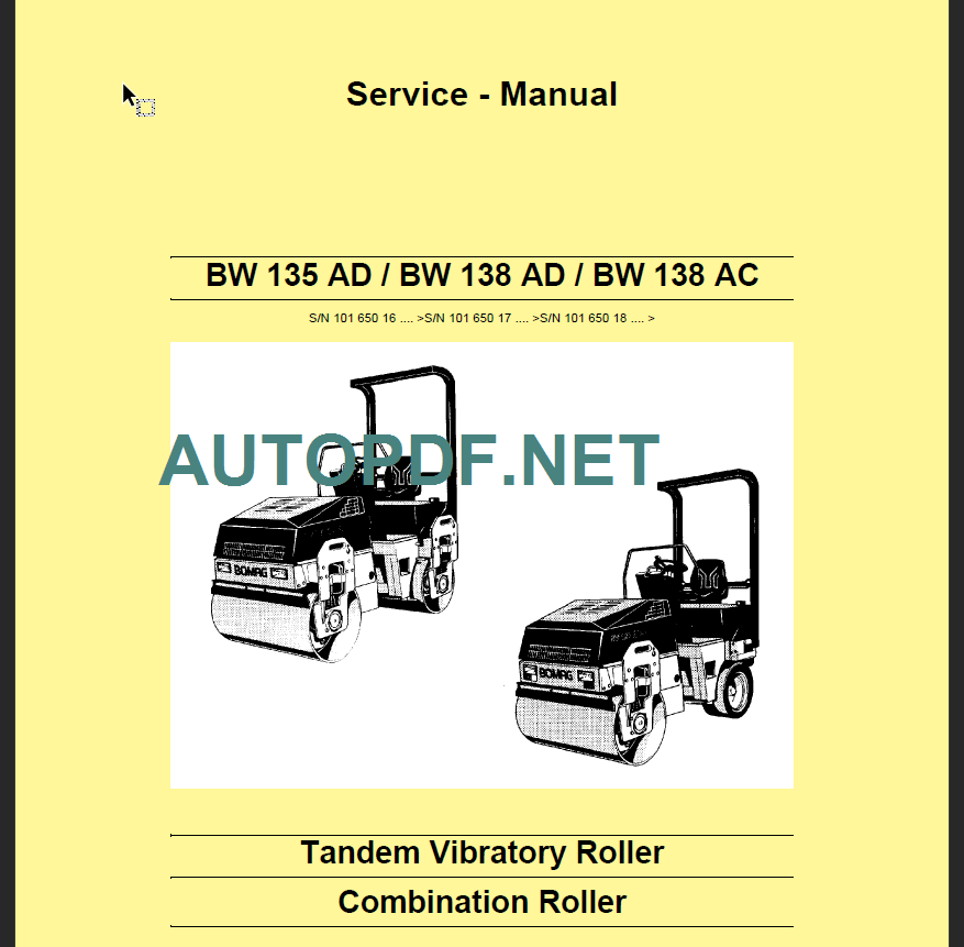 BW 138 AC Service Manual