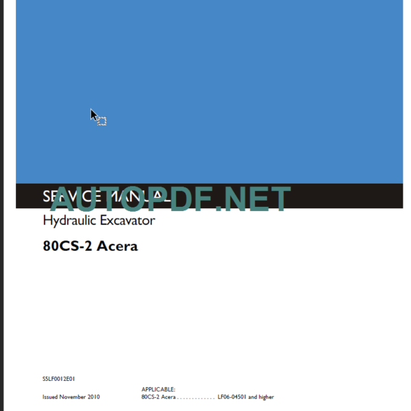 80CS-2 ACERA SERVICE MANUAL