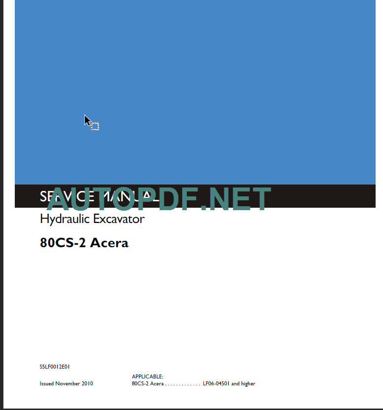 80CS-2 ACERA SERVICE MANUAL