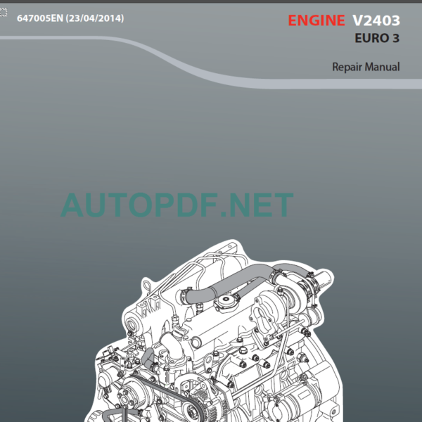 V2403 EURO 3 Repair Manual