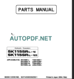 SK115SR(L)-1E-SK115SR(L)-1ES PARTS MANUAL