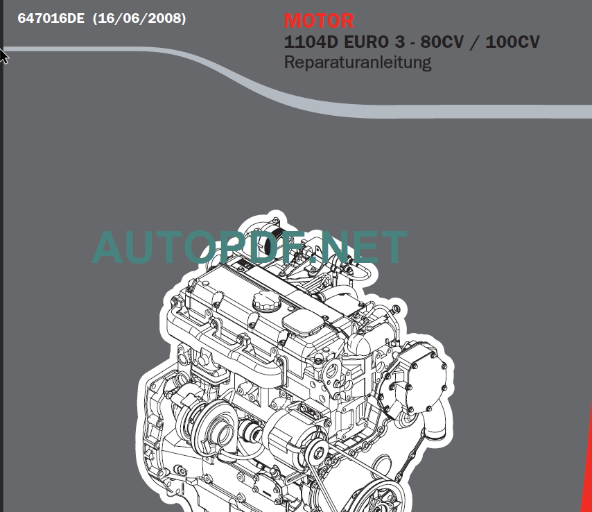 1104D Euro 3 -80CV-100CV Repair Manual