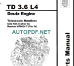 TD 3.6 L4 Deutz Engine Parts Manual