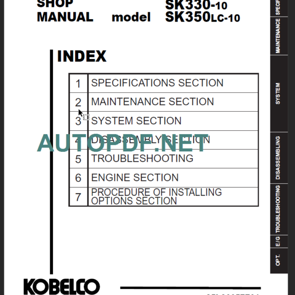 SK330_350LC-10 (ANZ) Shop Manual