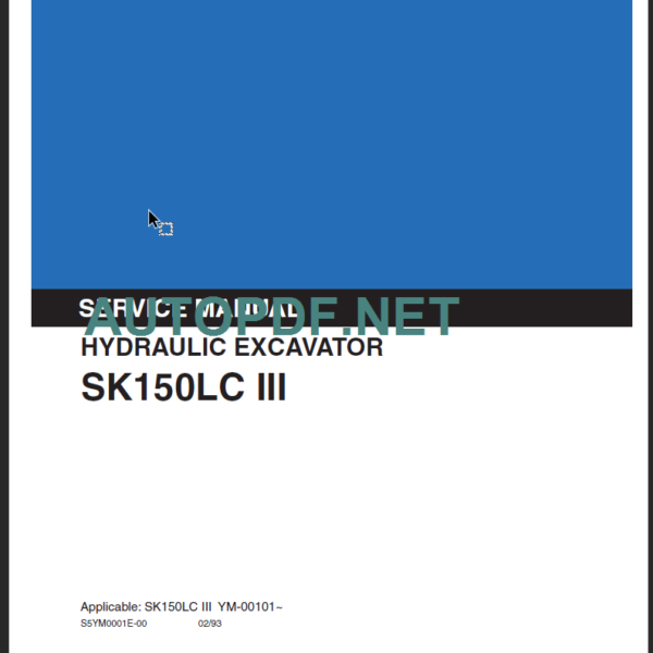 SK150LC III Service Manual