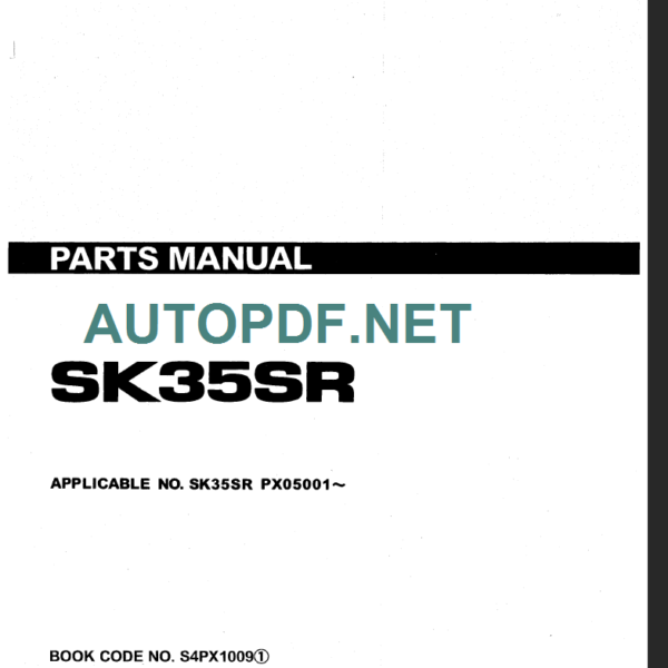 SK40SR-2-SK45SR-2 PARTS MANUAL