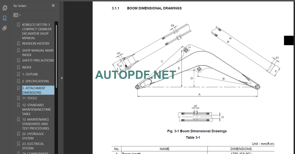 SK17SR-3 SHOP MANUAL