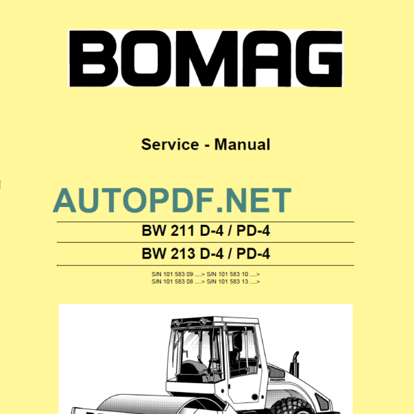 BW 213 D-4 PD-4 Service Manual