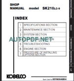 SK210LC-9 NA-EU Shop Manual