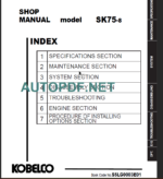 SK75-8 SHOP MANUAL