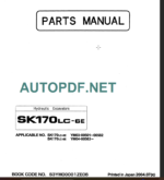 SK35SR PARTS MANUAL