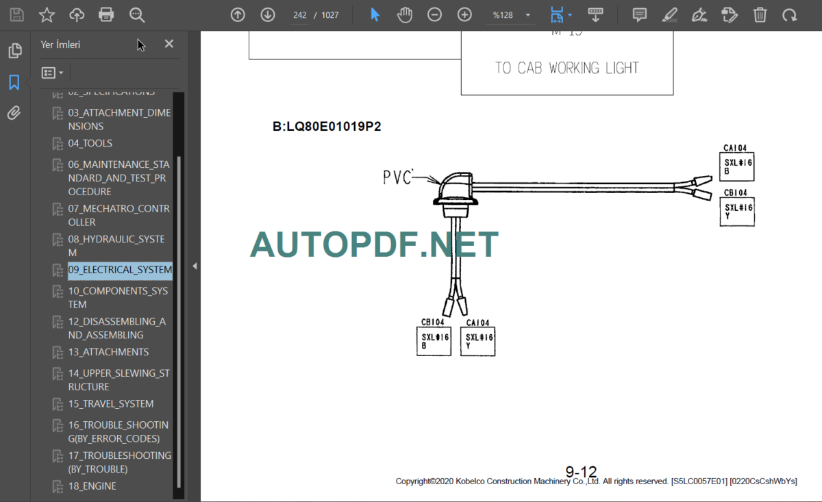 SK350LC-10 SHOP MANUAL 2020