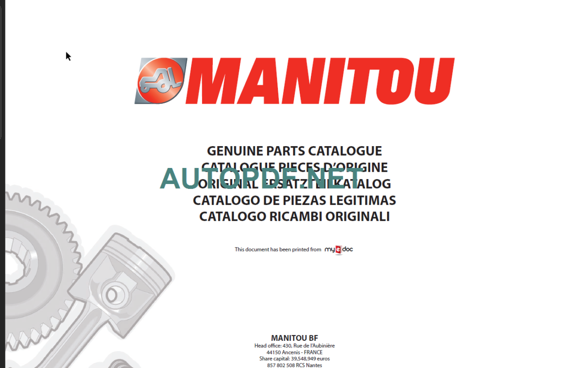 M-X 30-4 S3E3 PARTS CATALOGUE