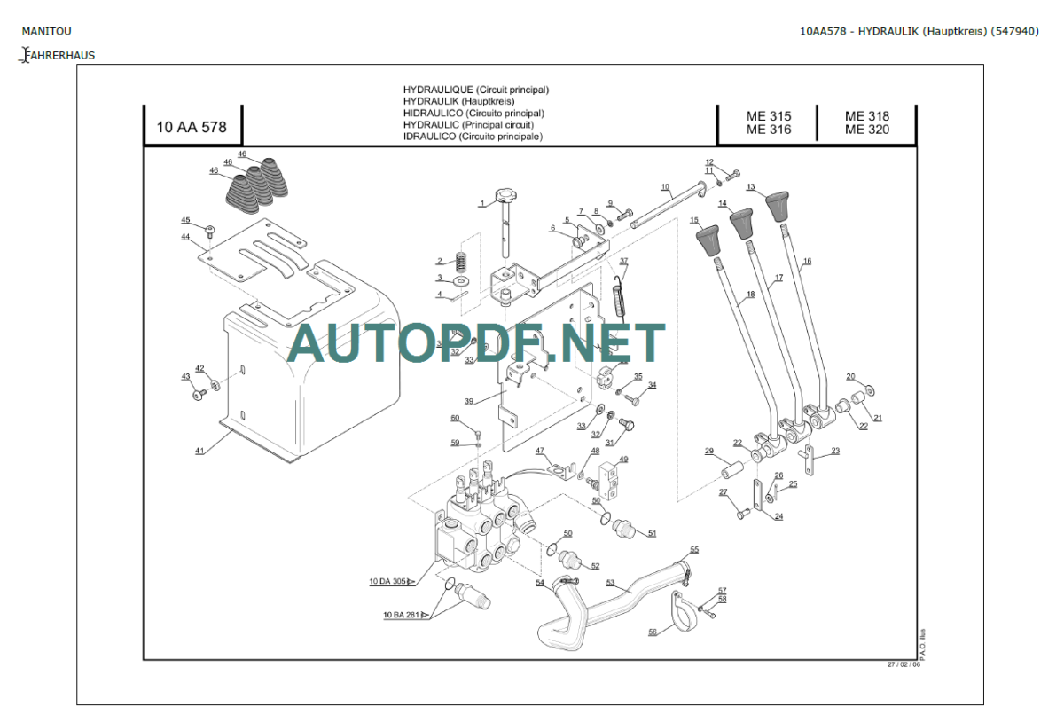 ME 318 48V S1 PARTS CATALOGUE 2017