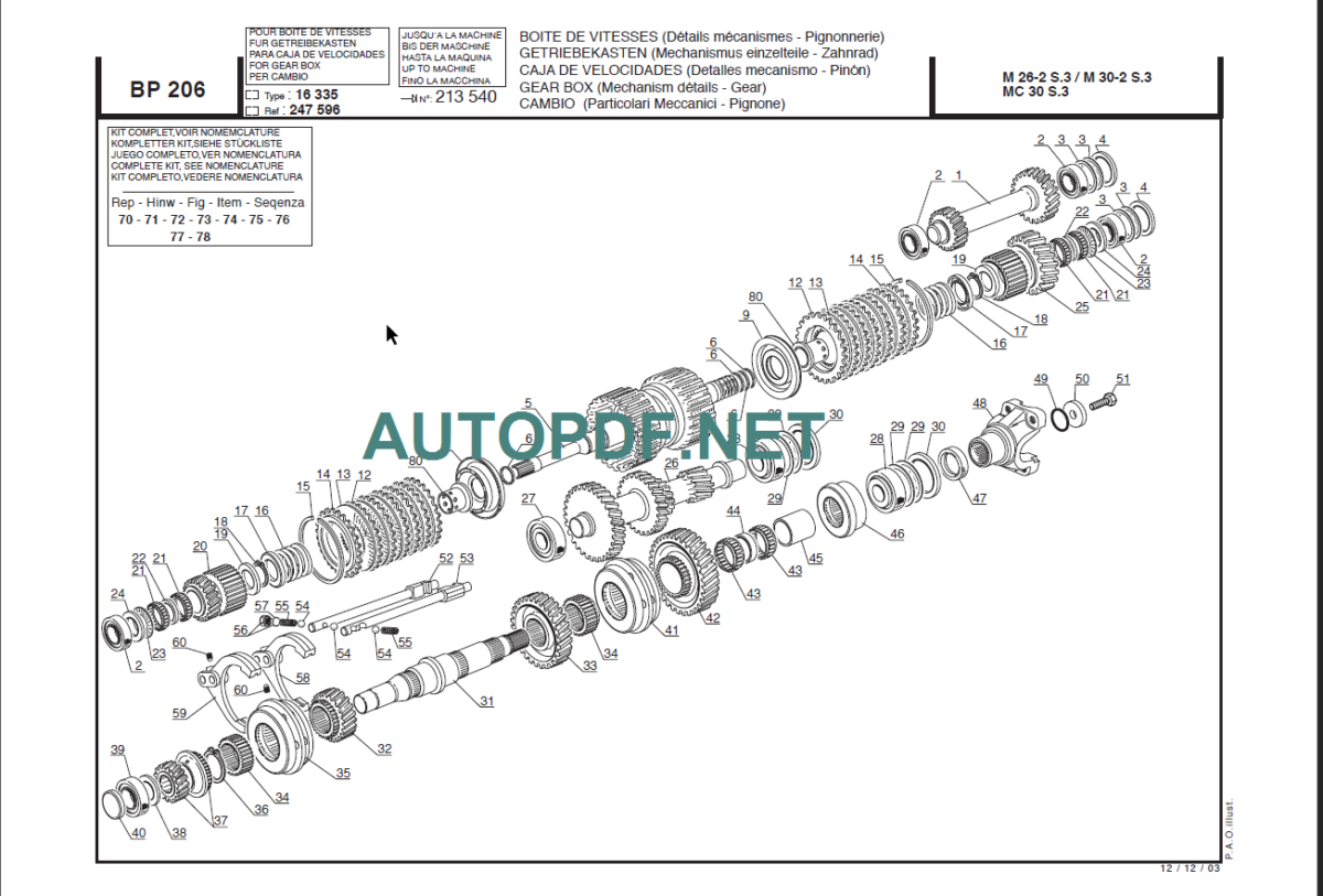 M26-2 S3-E2 PARTS CATALOGUE