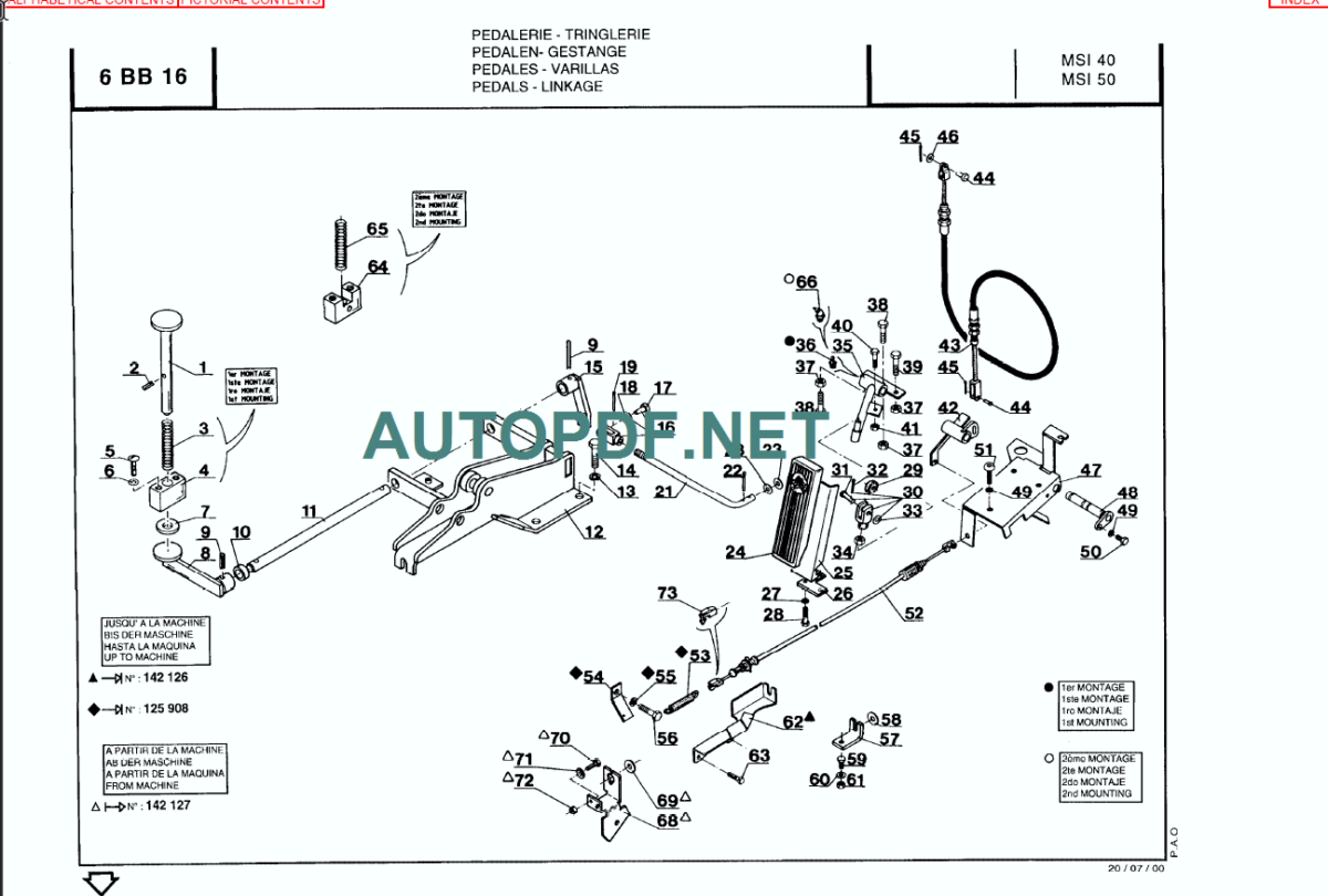 MSI 50D PARTS MANUAL