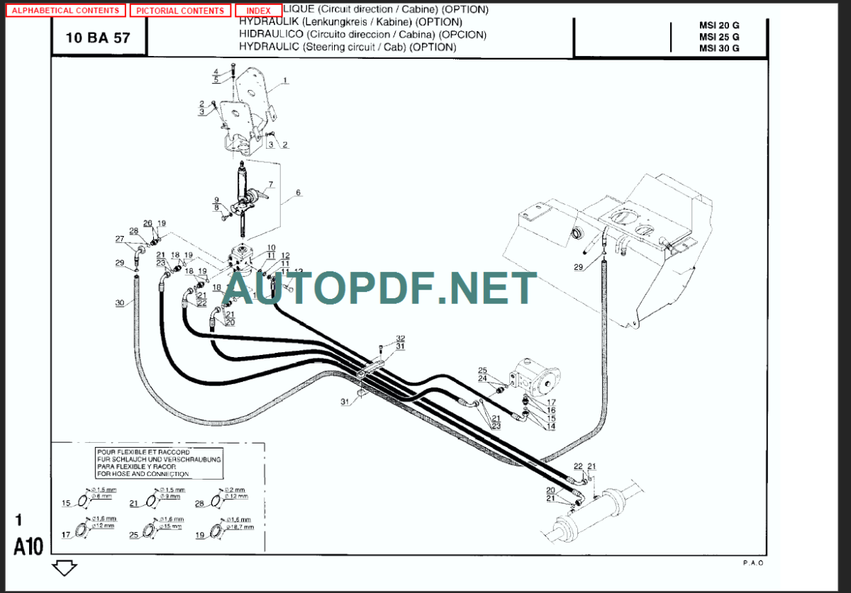 MSI 30 LPG PARTS MANUAL