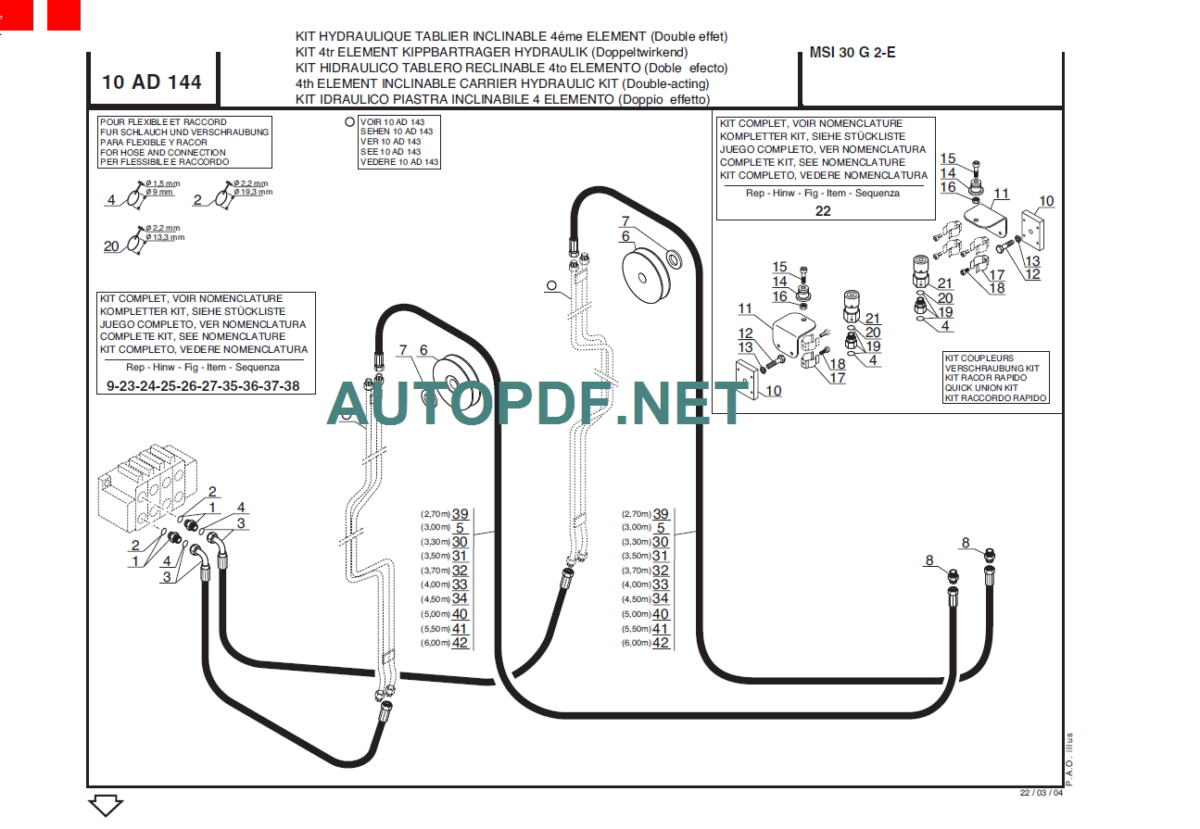 MSI 30 LPG S2E PARTS MANUAL