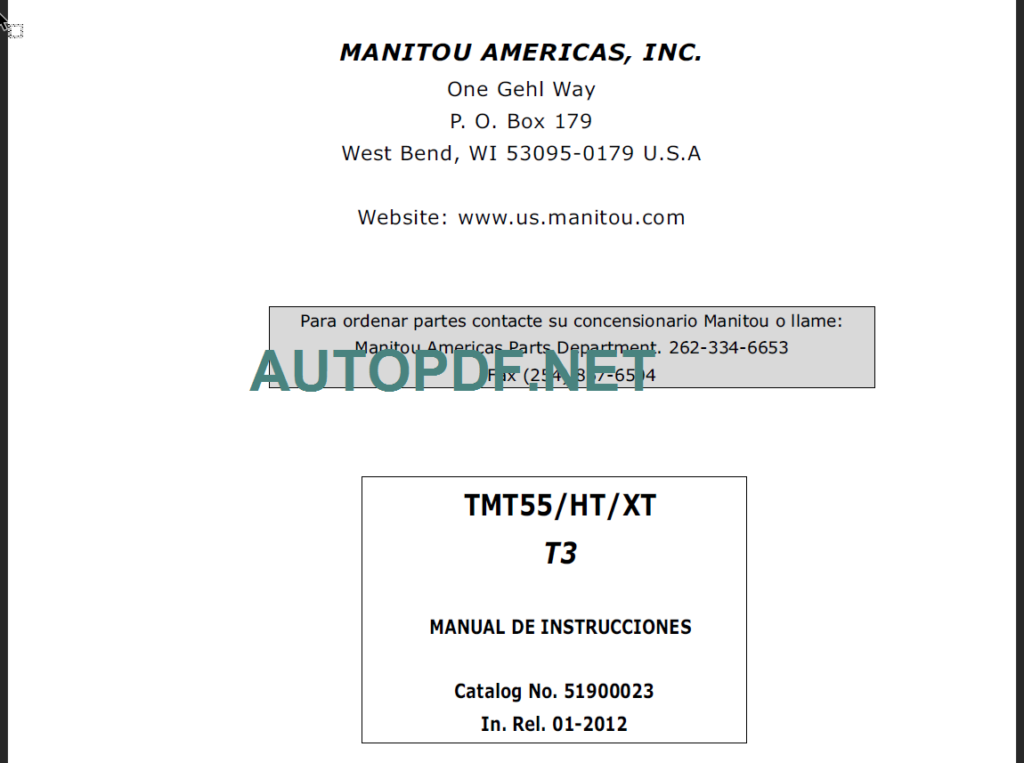 TMT 55FL HT XT 4W S1-E2 OPERATOR'S MANUAL