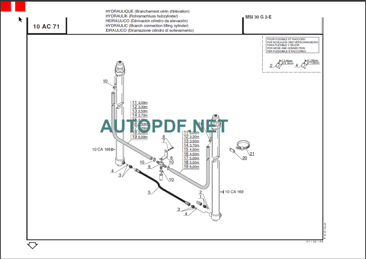 MSI 30 LPG S2E PARTS MANUAL