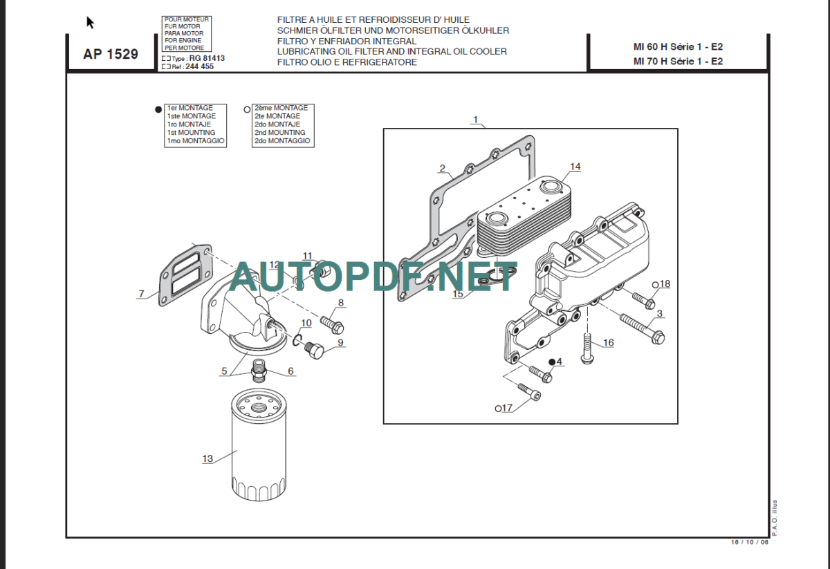 MI 60H PARTS CATALOGUE