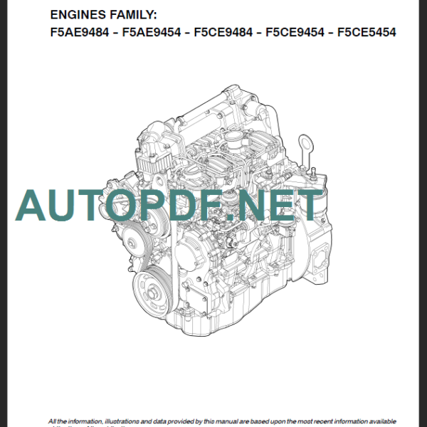 CNH F5AE9484-F5AE9454 REPAIR INSTRUCTION MANUAL