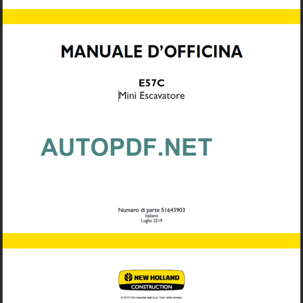 E57C MANUALE D’OFFICINA