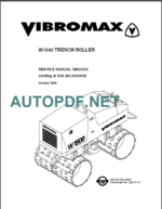 W1500 TRENC ROLLER SERVICE MANUAL 2003