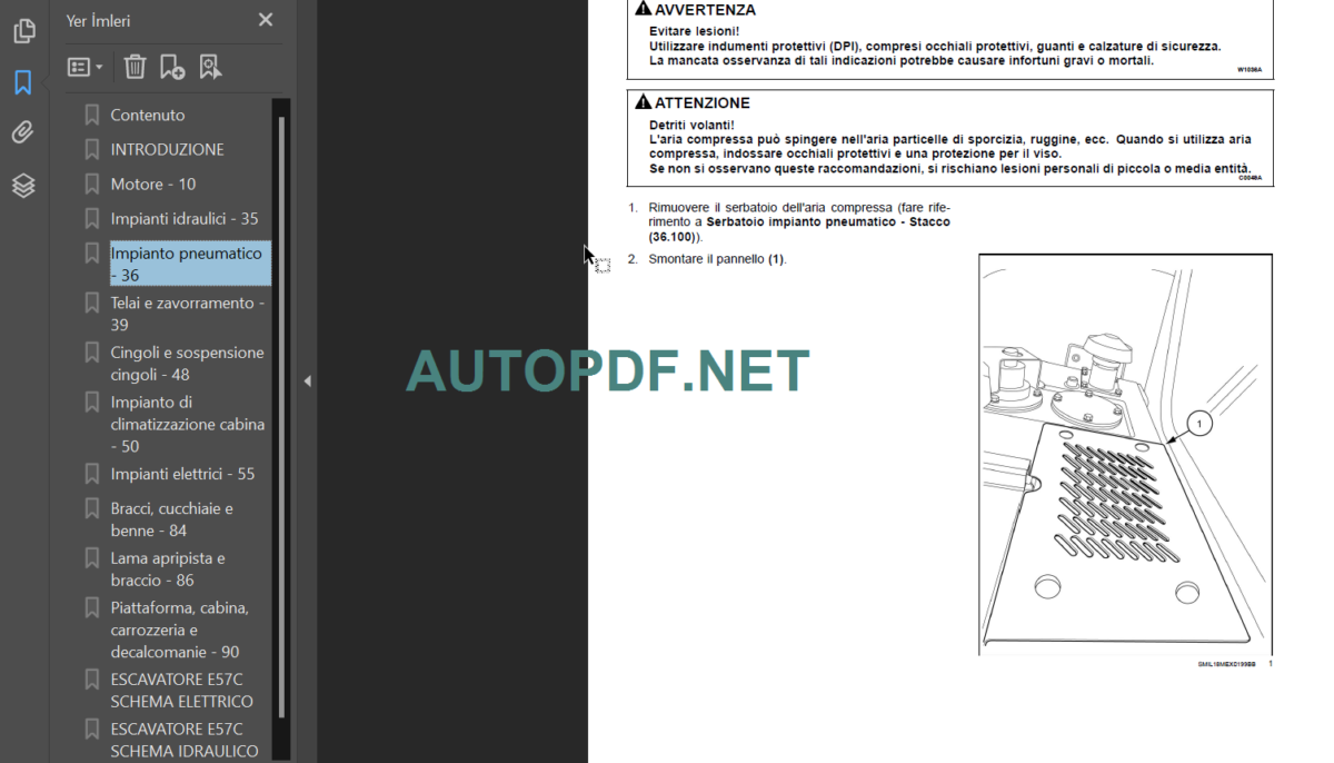 E57C MANUALE D’OFFICINA